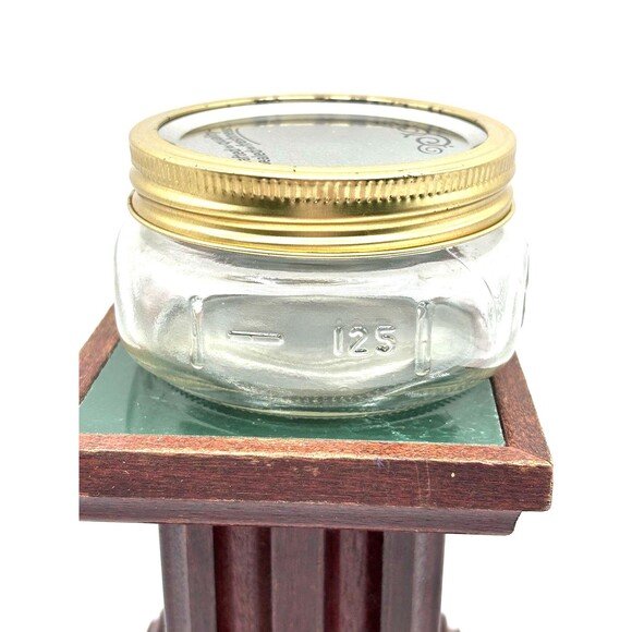 Ball Clear WIDE MOUTH 1/2 Pint Squatty Mason Jar With Lid - Picture 4 of 9